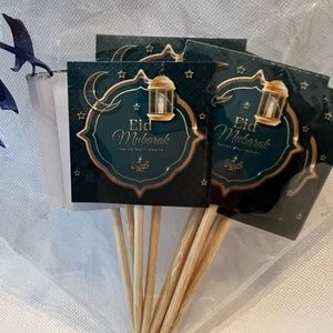 Eid Mubarak Cake, Cupcake Or Donut Toppers. Ideal For Eid Parties Or To Gift.